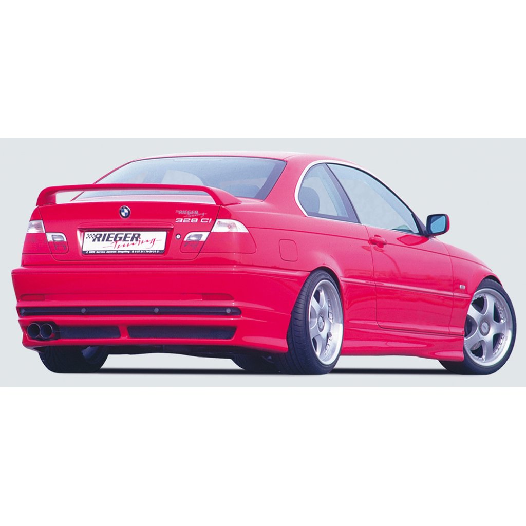 Rieger spoiler pod zadní nárazník pro BMW řada 3 E46 kupé před faceliftem r.v. 02/98-12/01, plast ABS bez povrchové úpravy
