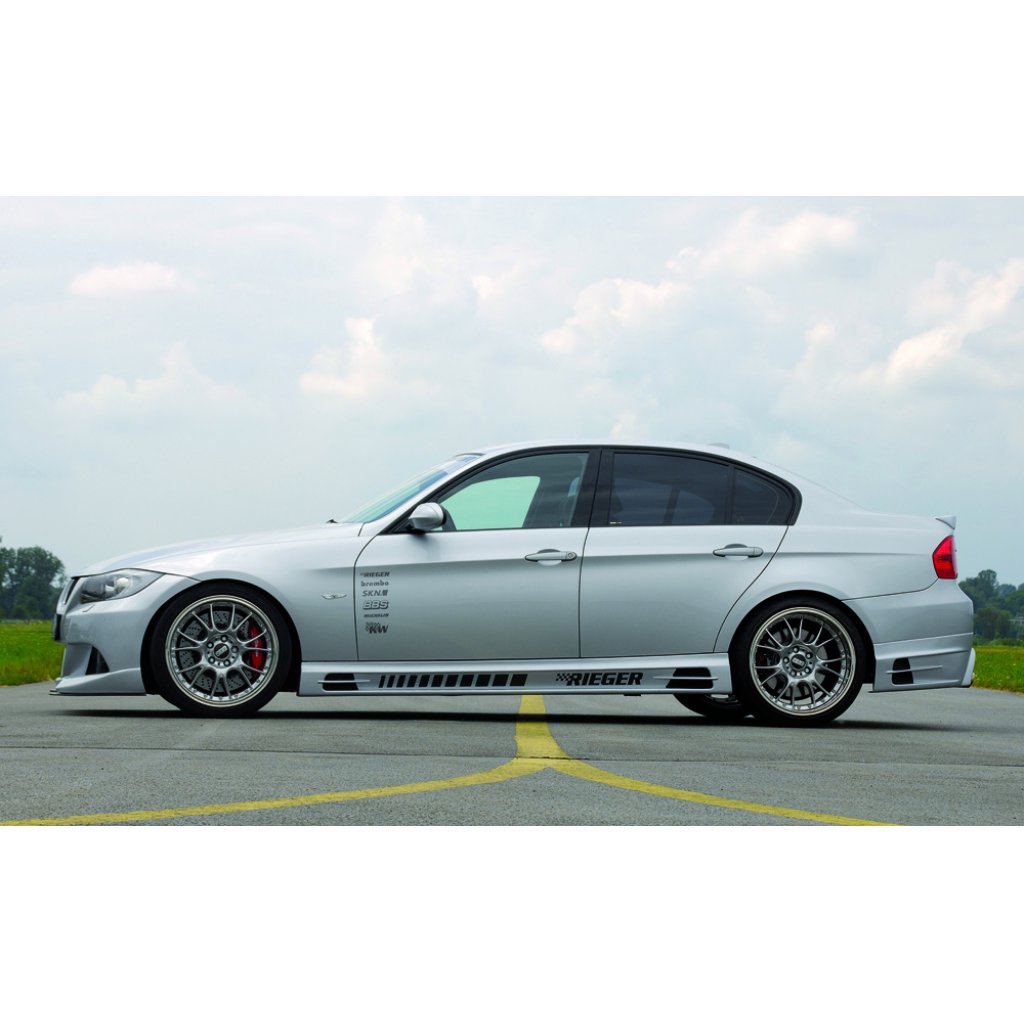 Rieger spoiler pod zadní nárazník pro BMW řada 3 E90, E91 sedan, touring vč. faceliftu r.v. 03/05-08/08, 08/05-08/08, 09/08-, plast ABS bez povrchové úpravy