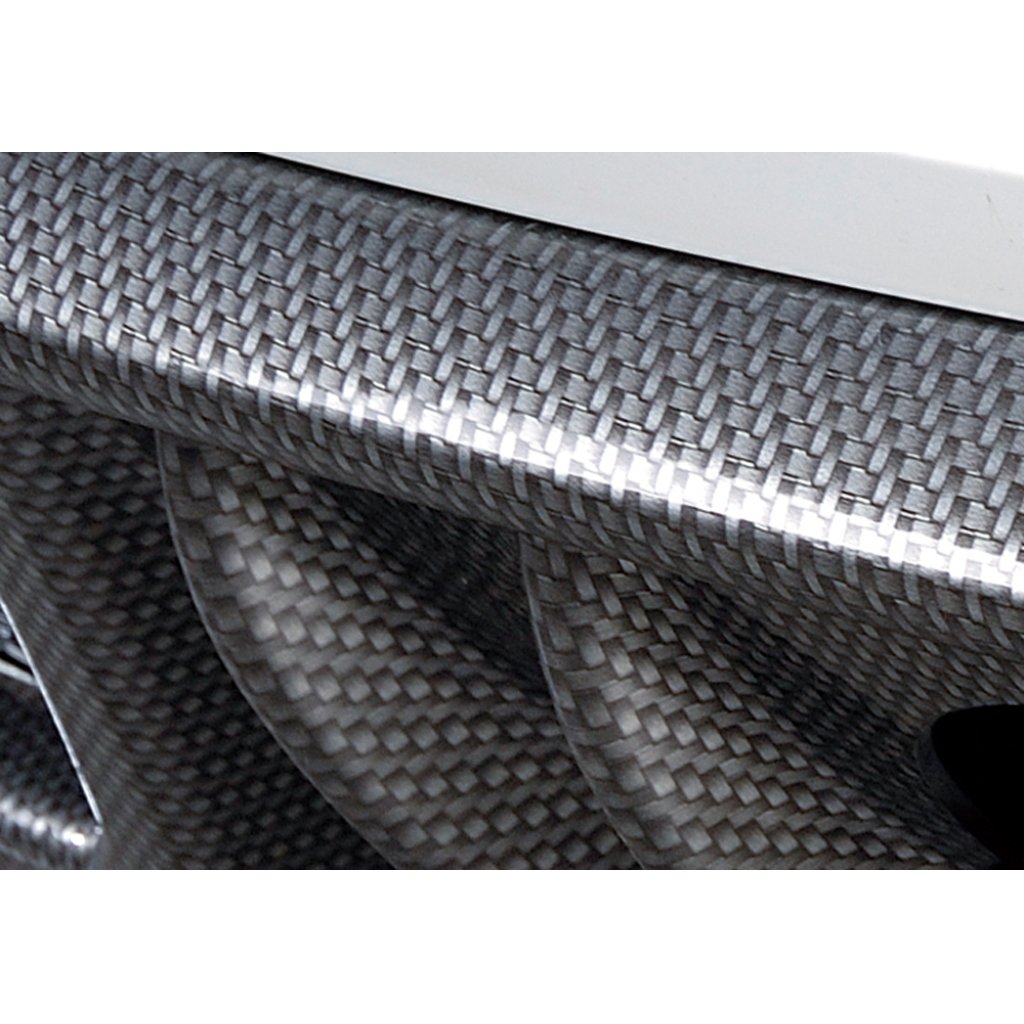 Rieger spoiler pod zadní nárazník pro Fiat 500 312 2-dvéř. r.v. 10/07-, plast ABS s povrchovou úpravou Carbon-Look, pro dvojitou koncovku uprostřed