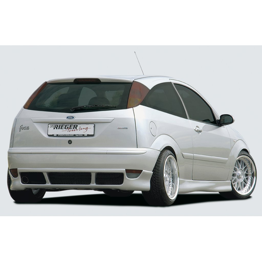 Rieger spoiler pod zadní nárazník pro Ford Focus 1 3-dvéř. r.v. 11/01-, 98-10/01, plast ABS bez povrchové úpravy