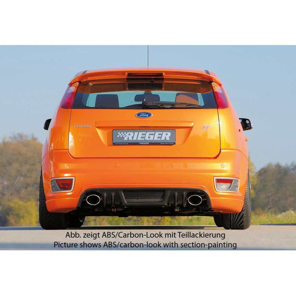 Rieger spoiler pod zadní nárazník pro Ford Focus 2 ST 3-dvéř., 5-dvéř. před faceliftem r.v. 10/05-01/08, plast ABS bez povrchové úpravy