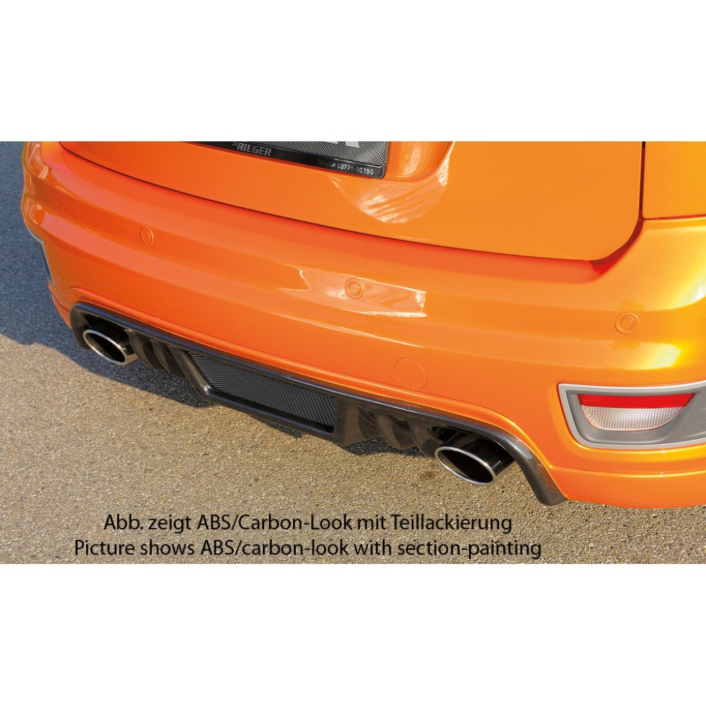 Rieger spoiler pod zadní nárazník pro Ford Focus 2 ST 3-dvéř., 5-dvéř. před faceliftem r.v. 10/05-01/08, plast ABS bez povrchové úpravy