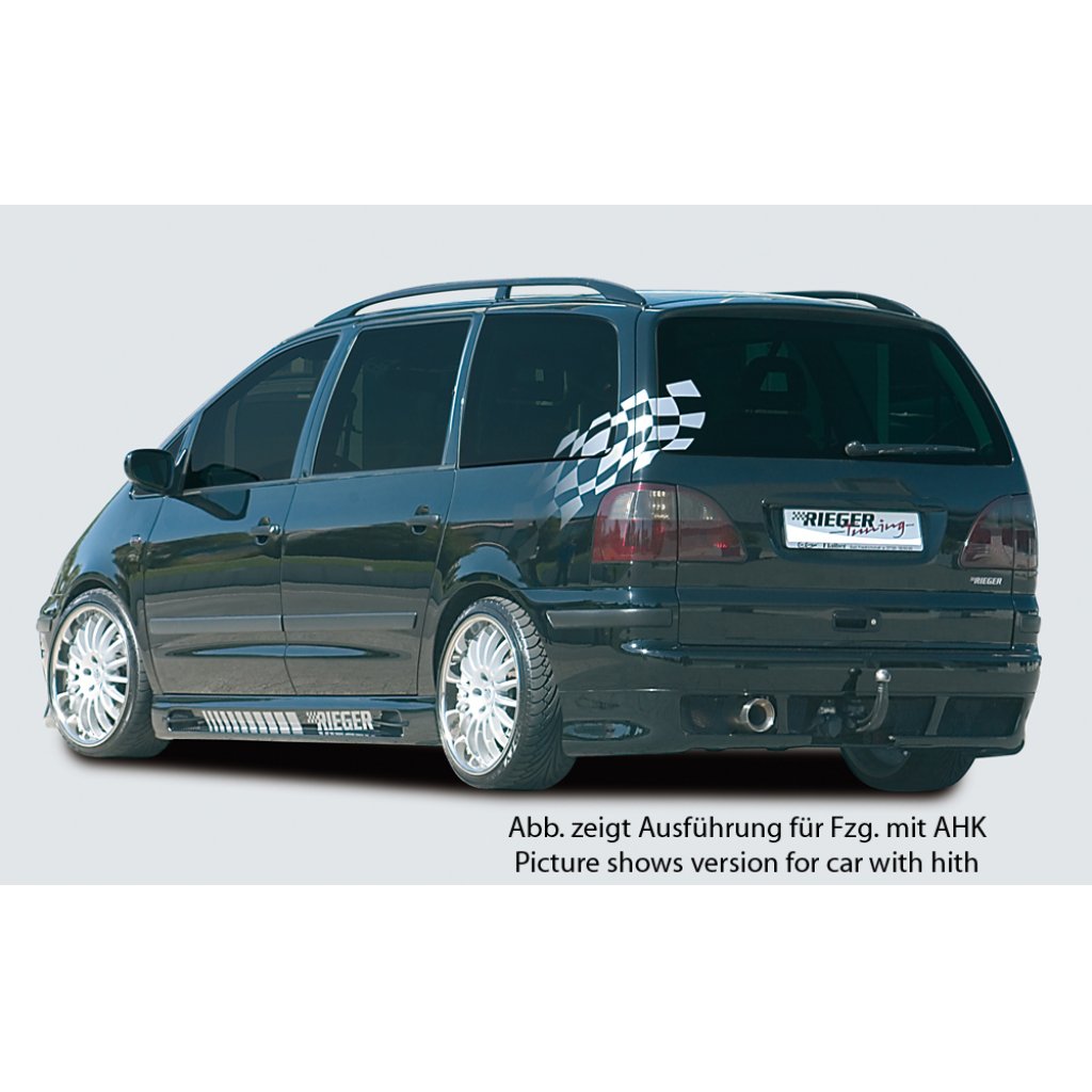 Rieger spoiler pod zadní nárazník pro Ford Galaxy WGR van (model od r.v. 2004) r.v. 01/04-, plast ABS bez povrchové úpravy