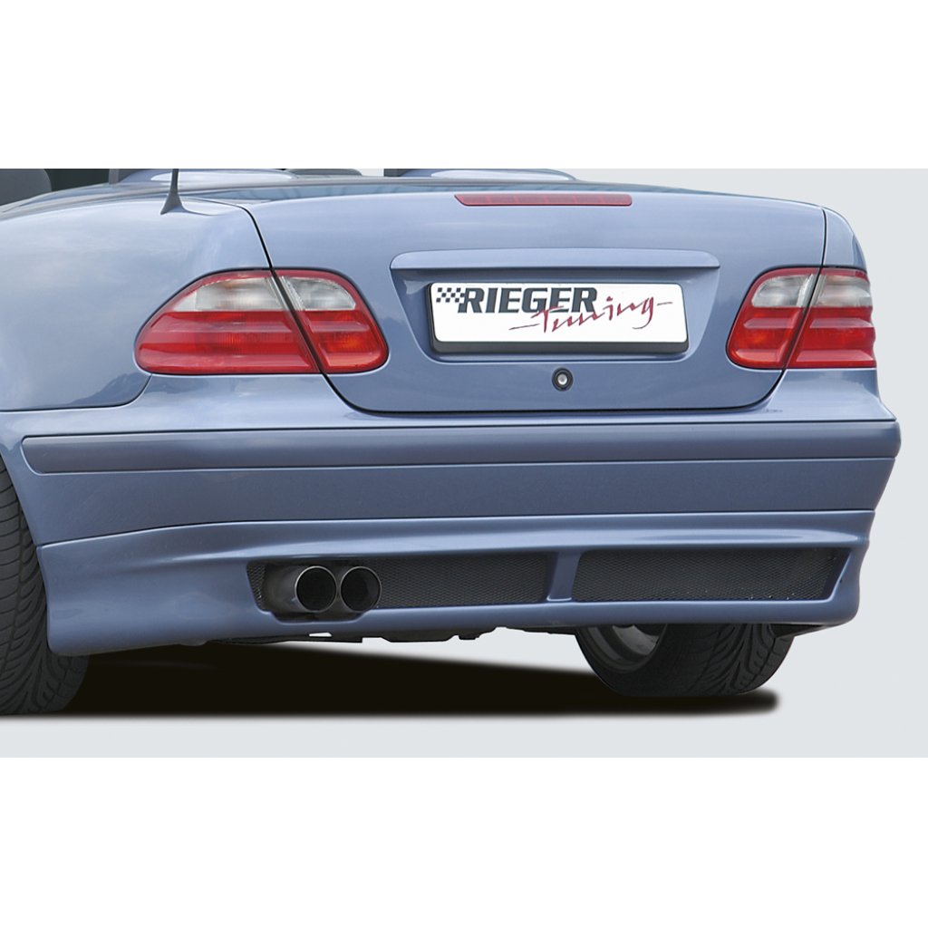 Rieger spoiler pod zadní nárazník pro Mercedes CLK W208 kabriolet, kupé, plast ABS bez povrchové úpravy