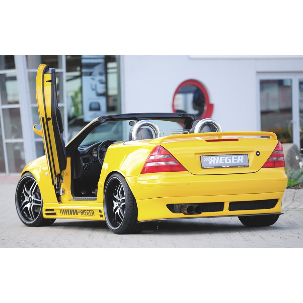 Rieger spoiler pod zadní nárazník pro Mercedes SLK R170 roadster r.v. 09/96-12/00, plast ABS bez povrchové úpravy, r.v. 09/1996-12/2000