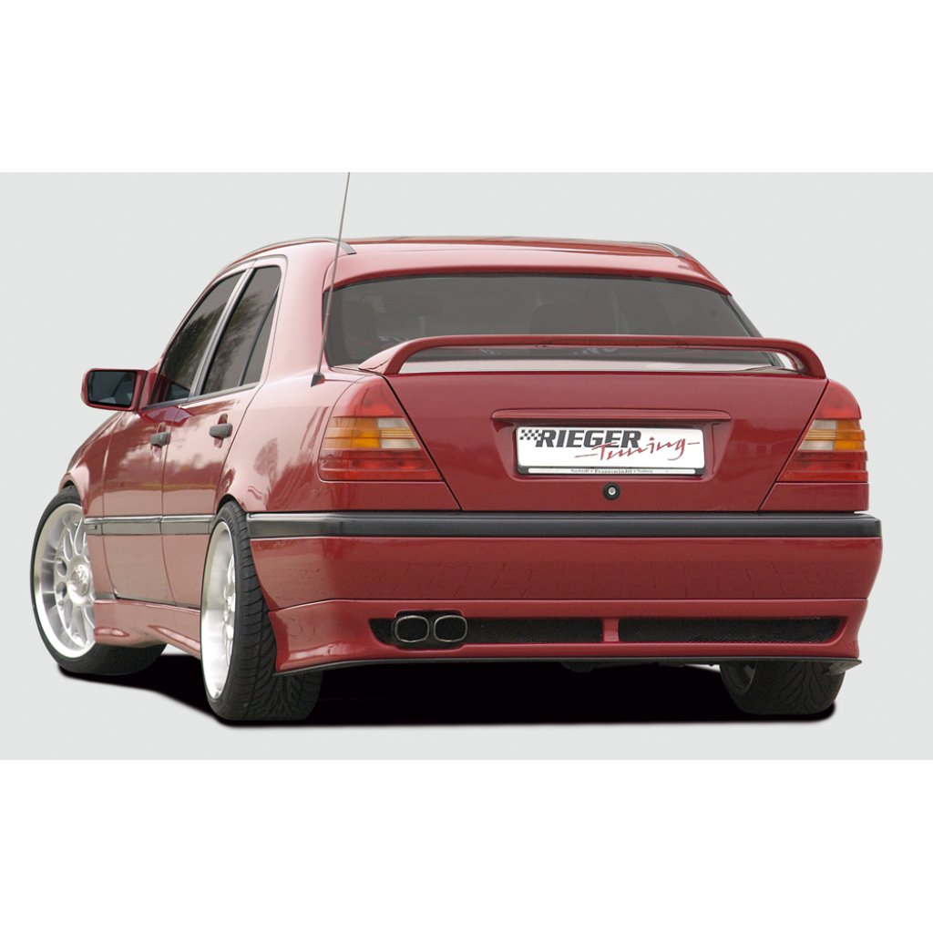 Rieger spoiler pod zadní nárazník pro Mercedes třída C W202 sedan, t-model (do r.v. 97) r.v. 00/93-06/97, plast ABS bez povrchové úpravy