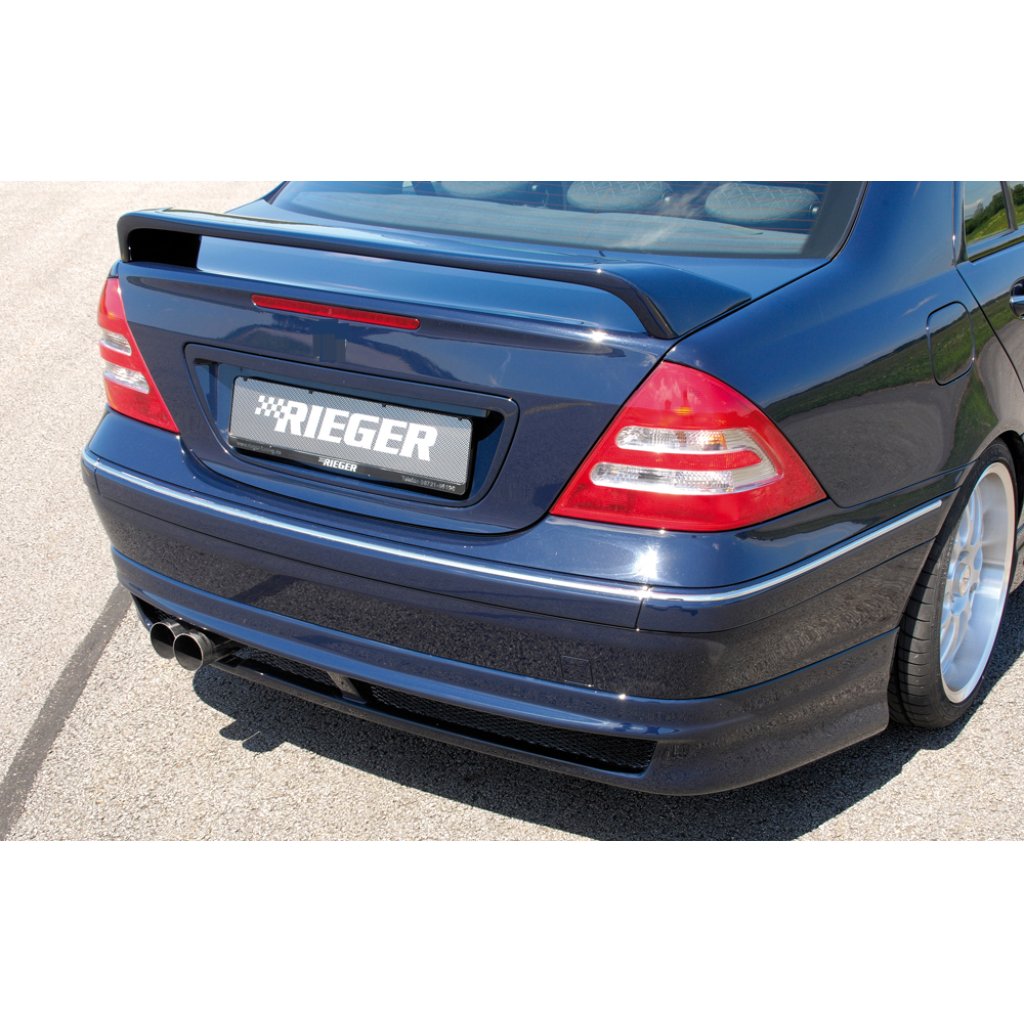 Rieger spoiler pod zadní nárazník pro Mercedes třída C W203 sedan, t-model r.v. 05/00-, plast ABS bez povrchové úpravy