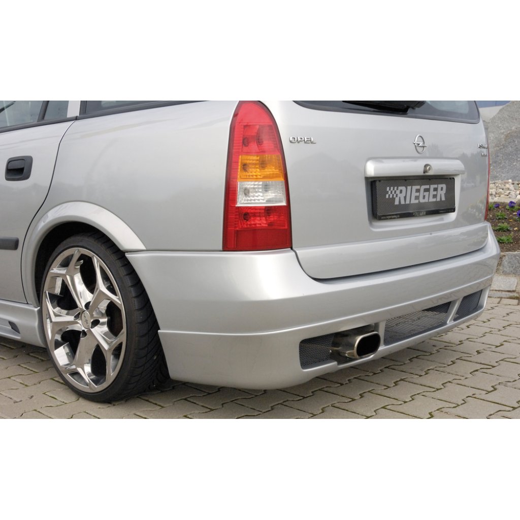 Rieger spoiler pod zadní nárazník pro Opel Astra G 5-dvéř., caravan, plast ABS bez povrchové úpravy