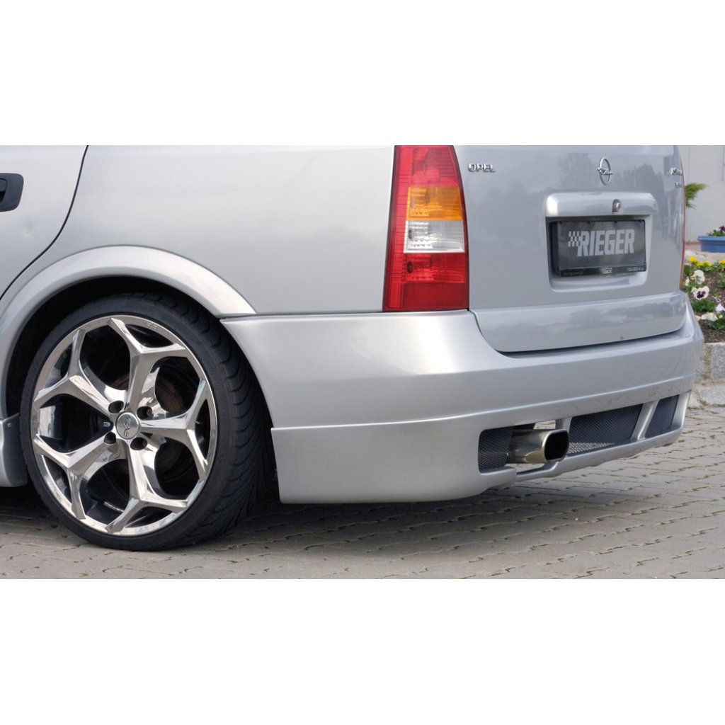 Rieger spoiler pod zadní nárazník pro Opel Astra G 5-dvéř., caravan, plast ABS bez povrchové úpravy