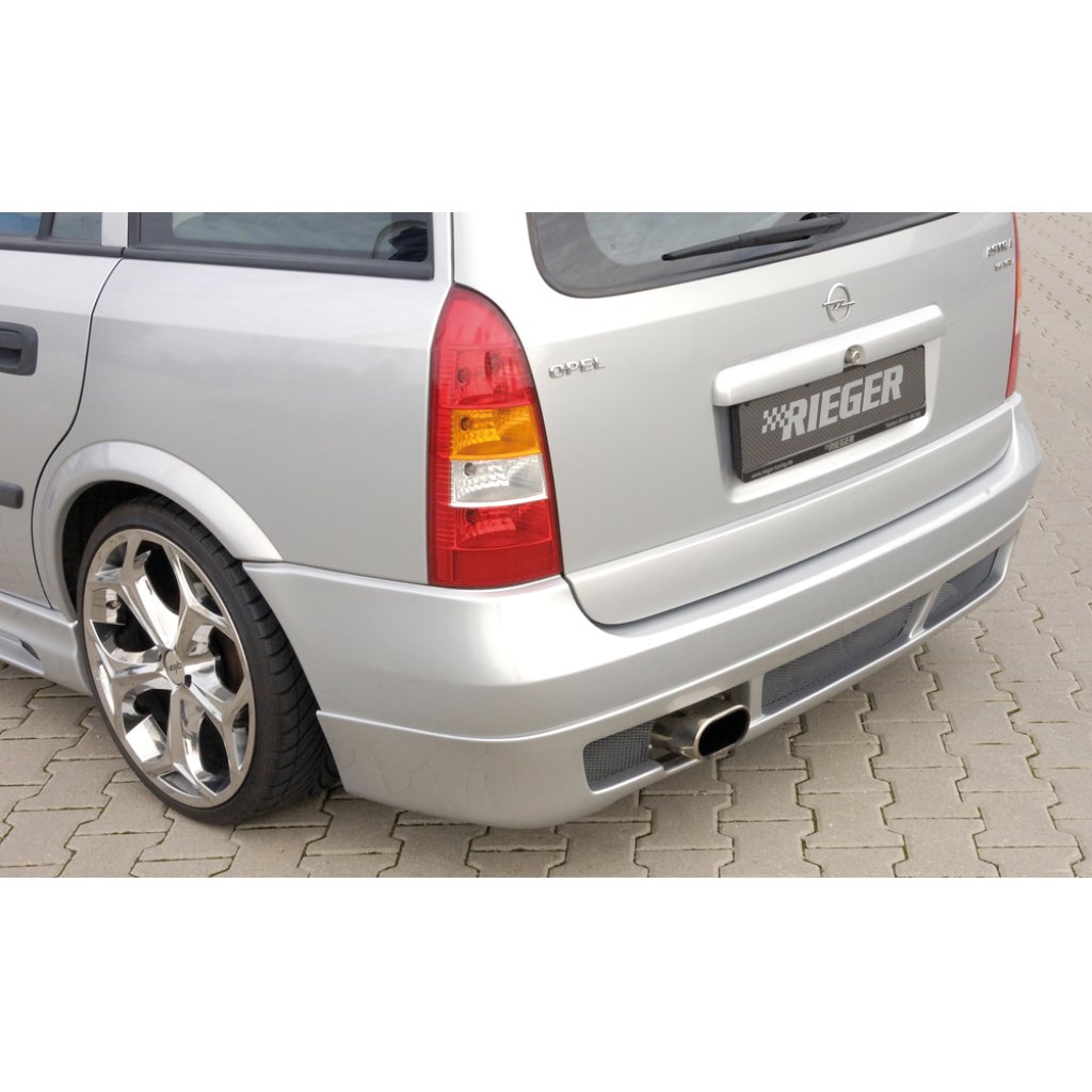 Rieger spoiler pod zadní nárazník pro Opel Astra G 5-dvéř., caravan, plast ABS bez povrchové úpravy