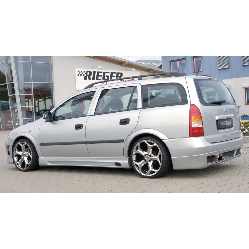 Rieger spoiler pod zadní nárazník pro Opel Astra G 5-dvéř., caravan, plast ABS bez povrchové úpravy