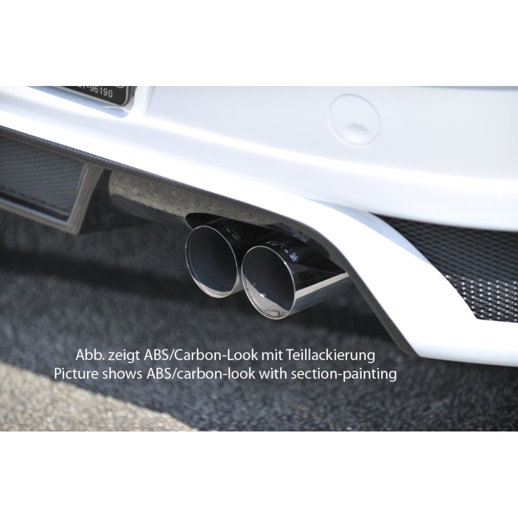 Rieger spoiler pod zadní nárazník pro Opel Astra H 5-dvéř., hatchback, notchback r.v. 03/04-, plast ABS bez povrchové úpravy, pro vozy s dvojitými koncovkami na obou stranách