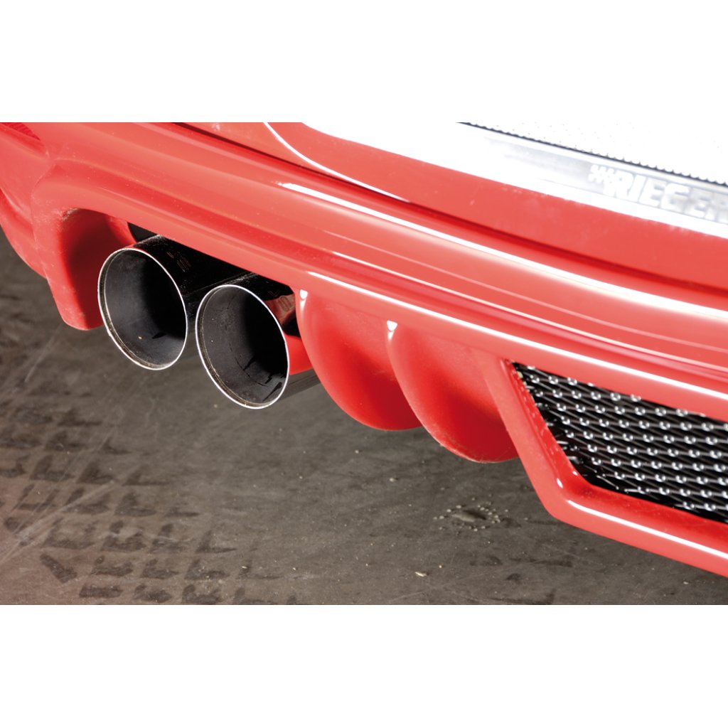 Rieger spoiler pod zadní nárazník pro Opel Astra H GTC 3-dvéř., plast ABS bez povrchové úpravy, pro vozy s dvojitými koncovkami na obou stranách