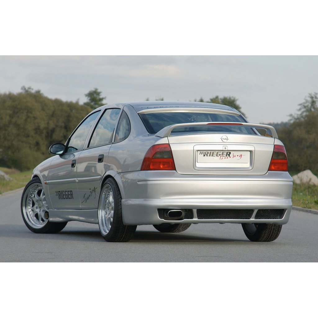 Rieger spoiler pod zadní nárazník pro Opel Vectra B fastback, notchback po faceliftu r.v. 08/98-, plast ABS bez povrchové úpravy