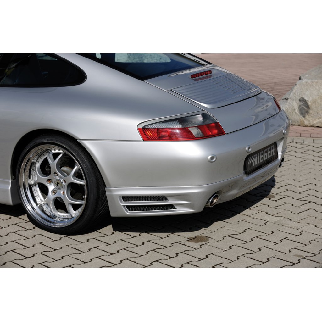 Rieger spoiler pod zadní nárazník pro Porsche 911 Typ 996 kabriolet, kupé r.v. 09/97-09/01, plast ABS bez povrchové úpravy