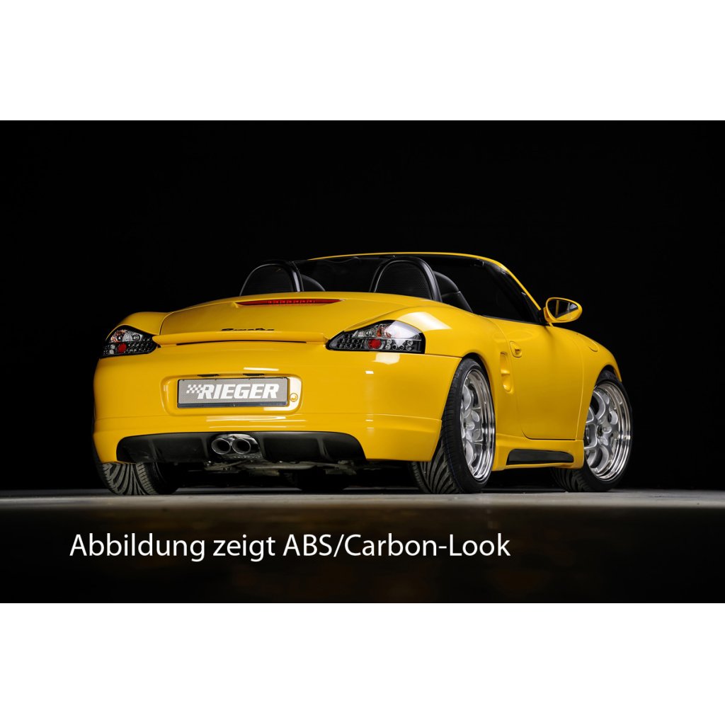 Rieger spoiler pod zadní nárazník pro Porsche Boxster 986 r.v. 09/96-10/04, plast ABS bez povrchové úpravy