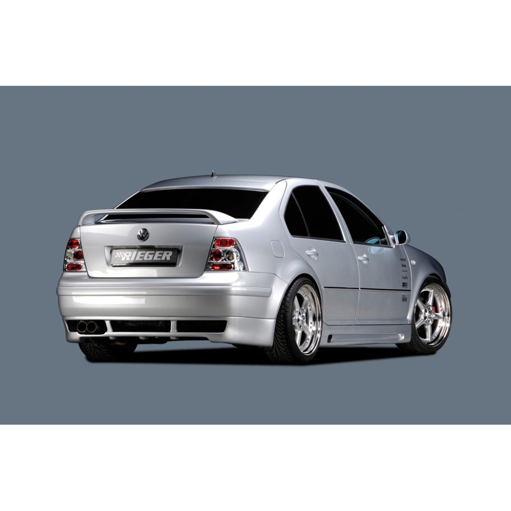 Rieger spoiler pod zadní nárazník pro Volkswagen Bora 1J sedan, plast ABS bez povrchové úpravy