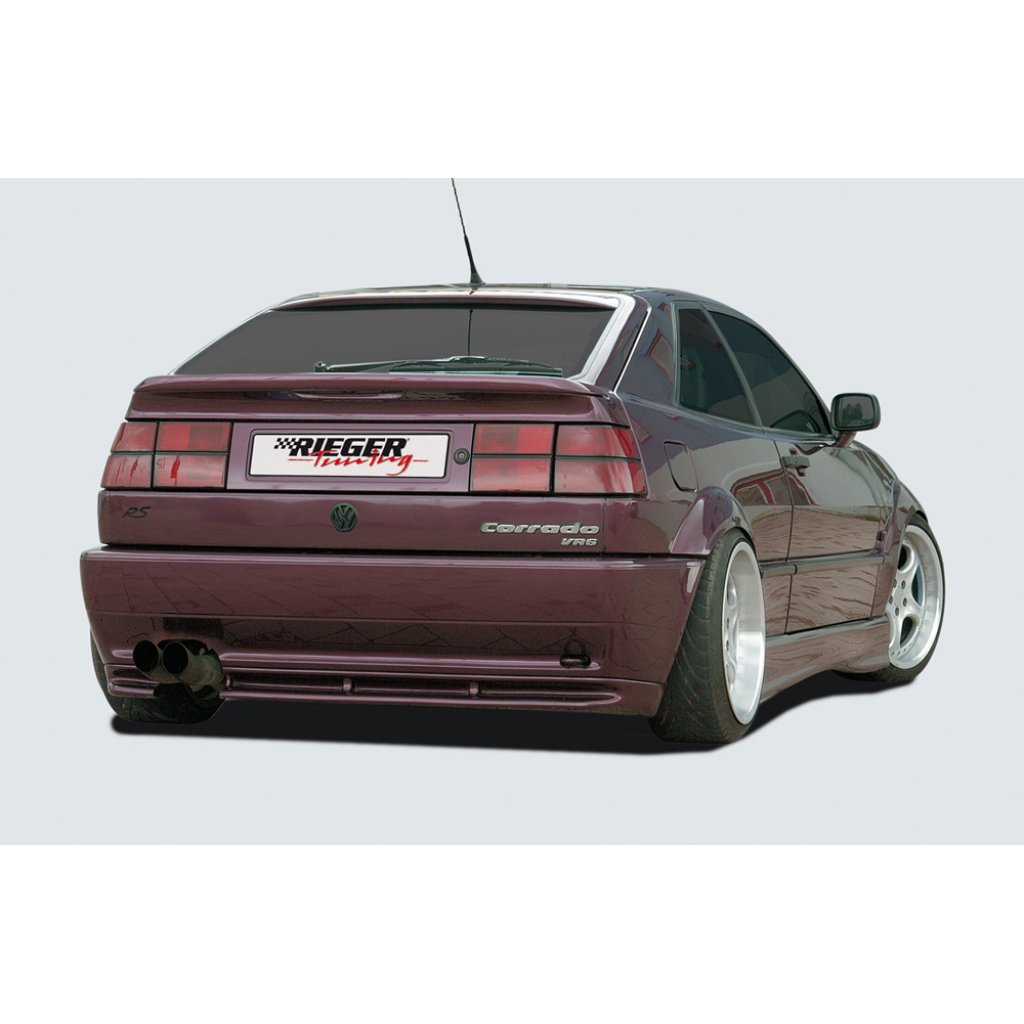 Rieger spoiler pod zadní nárazník pro Volkswagen Corrado 53I kupé r.v. 88-95, plast ABS bez povrchové úpravy, kratší levá část