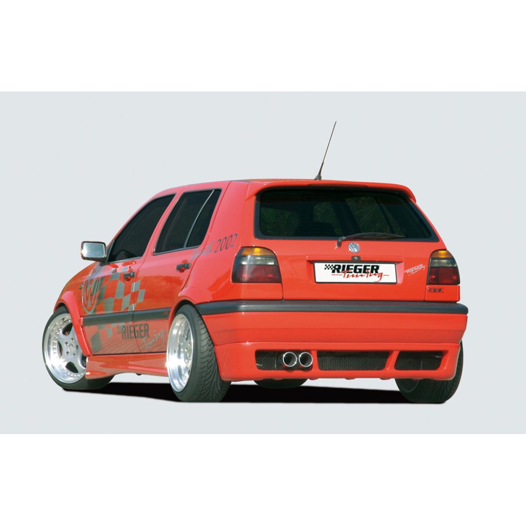 Rieger spoiler pod zadní nárazník pro Volkswagen Golf 3 3-dvéř., 5-dvéř., kabriolet r.v. 08/91-09/97, plast ABS bez povrchové úpravy