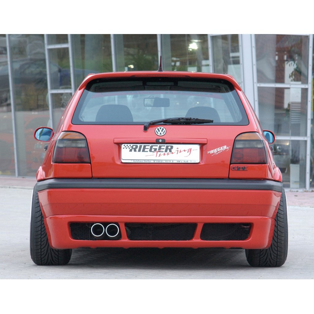 Rieger spoiler pod zadní nárazník pro Volkswagen Golf 3 3-dvéř., 5-dvéř., kabriolet r.v. 08/91-09/97, plast ABS bez povrchové úpravy