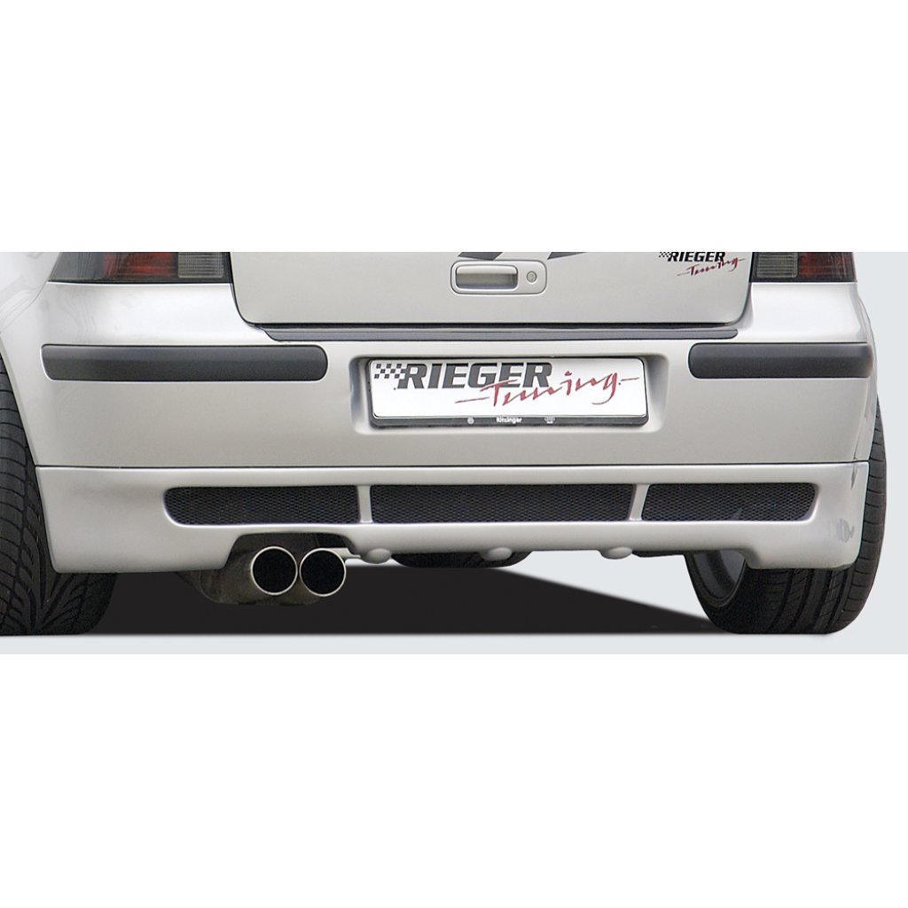 Rieger spoiler pod zadní nárazník pro Volkswagen Golf 4 1J r.v. 10/97-03, plast ABS bez povrchové úpravy, mimo VR6