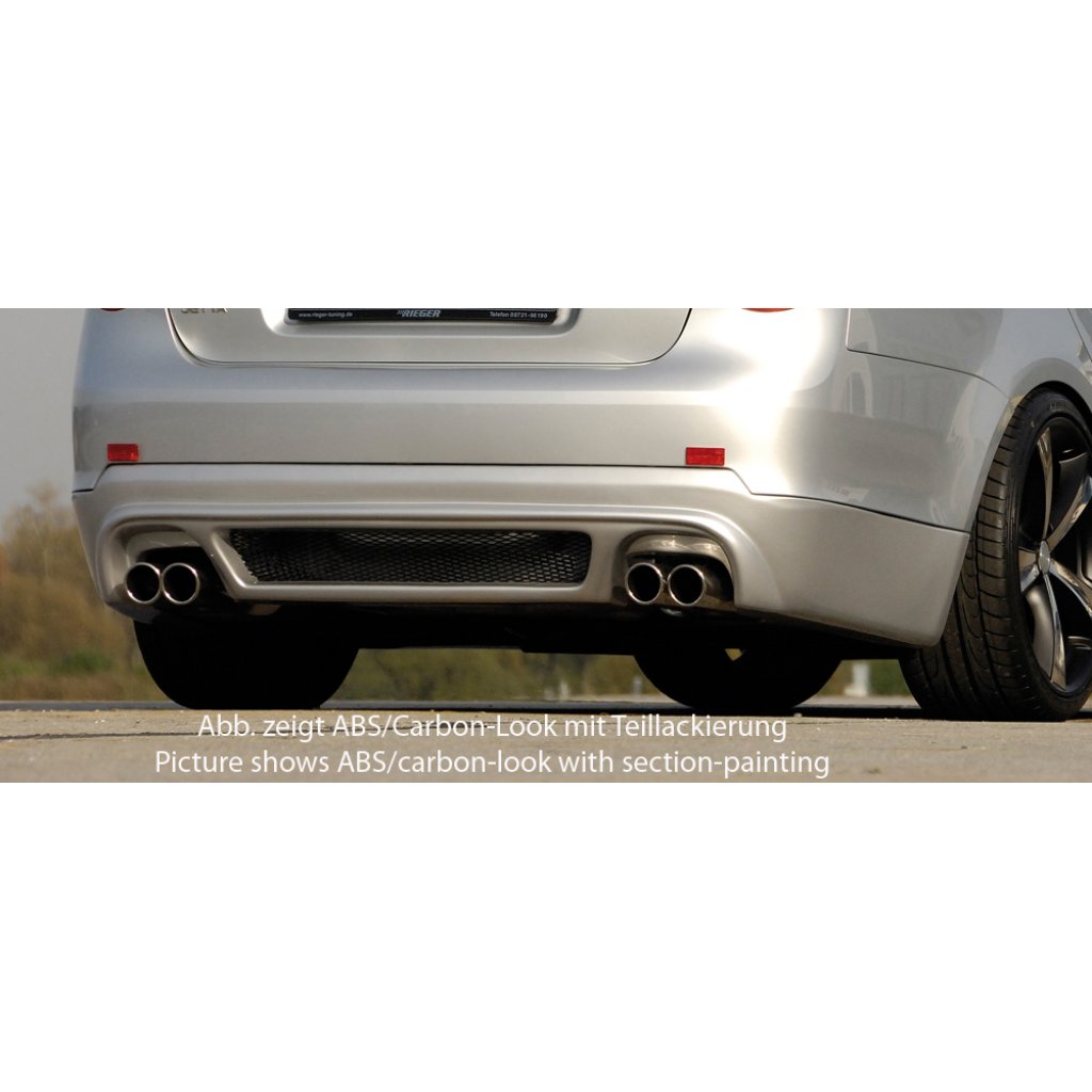 Rieger spoiler pod zadní nárazník pro Volkswagen Jetta 3 1KM 5-dvéř. r.v. 08/05-, plast ABS bez povrchové úpravy