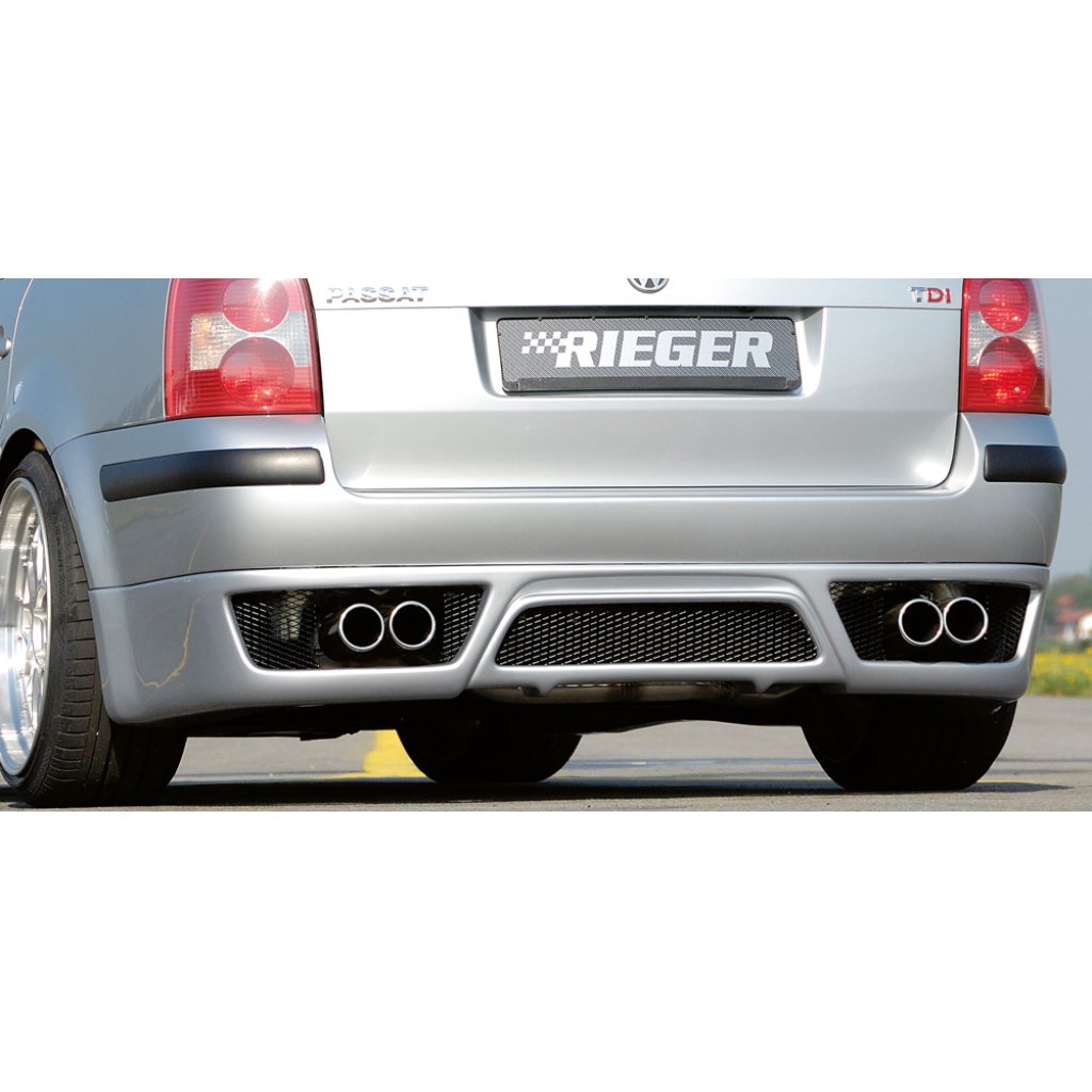 Rieger spoiler pod zadní nárazník pro Volkswagen Passat 3BG combi, plast ABS bez povrchové úpravy
