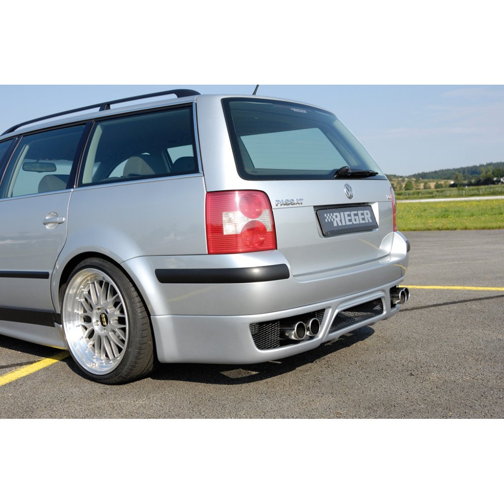 Rieger spoiler pod zadní nárazník pro Volkswagen Passat 3BG combi, plast ABS bez povrchové úpravy