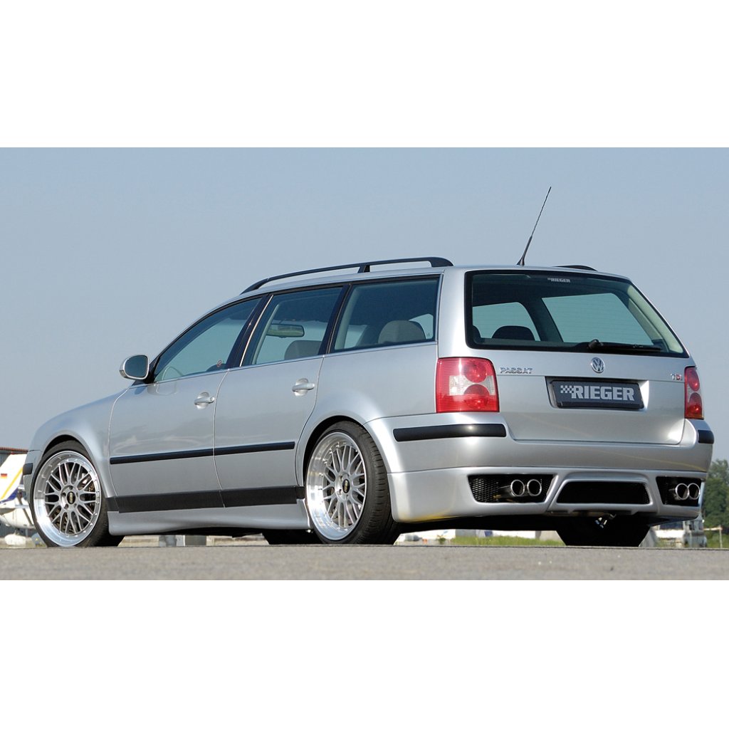Rieger spoiler pod zadní nárazník pro Volkswagen Passat 3BG combi, plast ABS bez povrchové úpravy