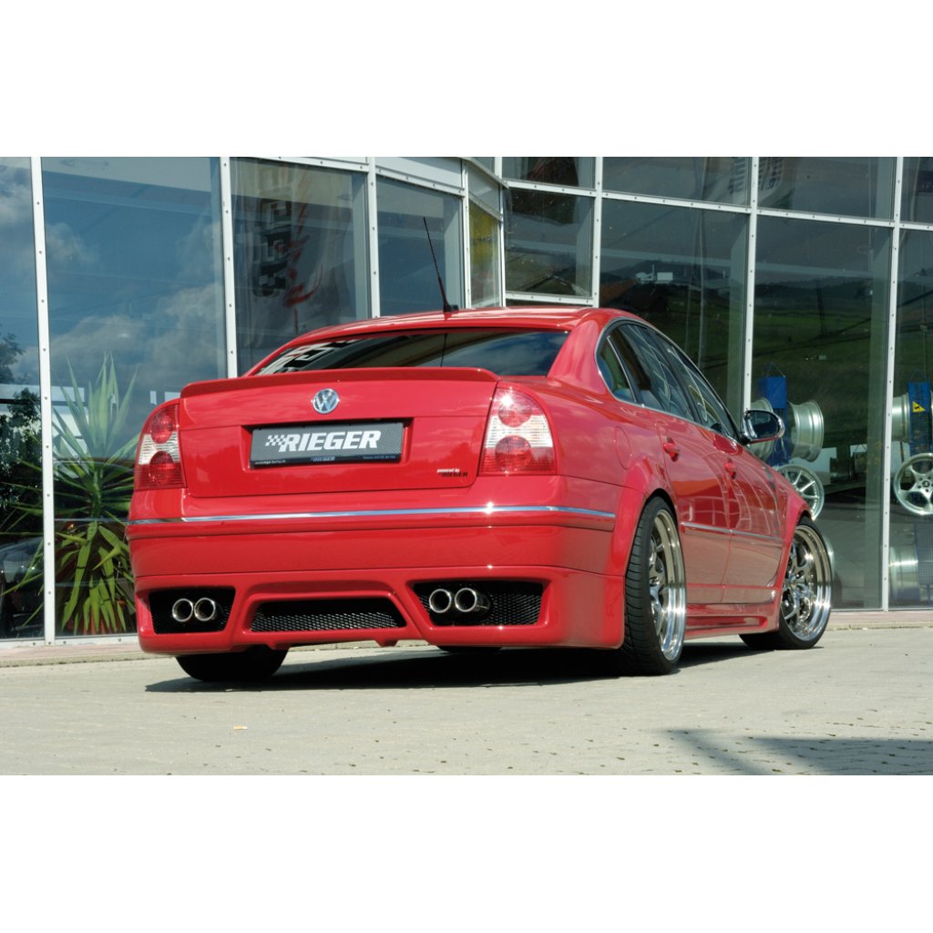 Rieger spoiler pod zadní nárazník pro Volkswagen Passat 3BG sedan, plast ABS bez povrchové úpravy