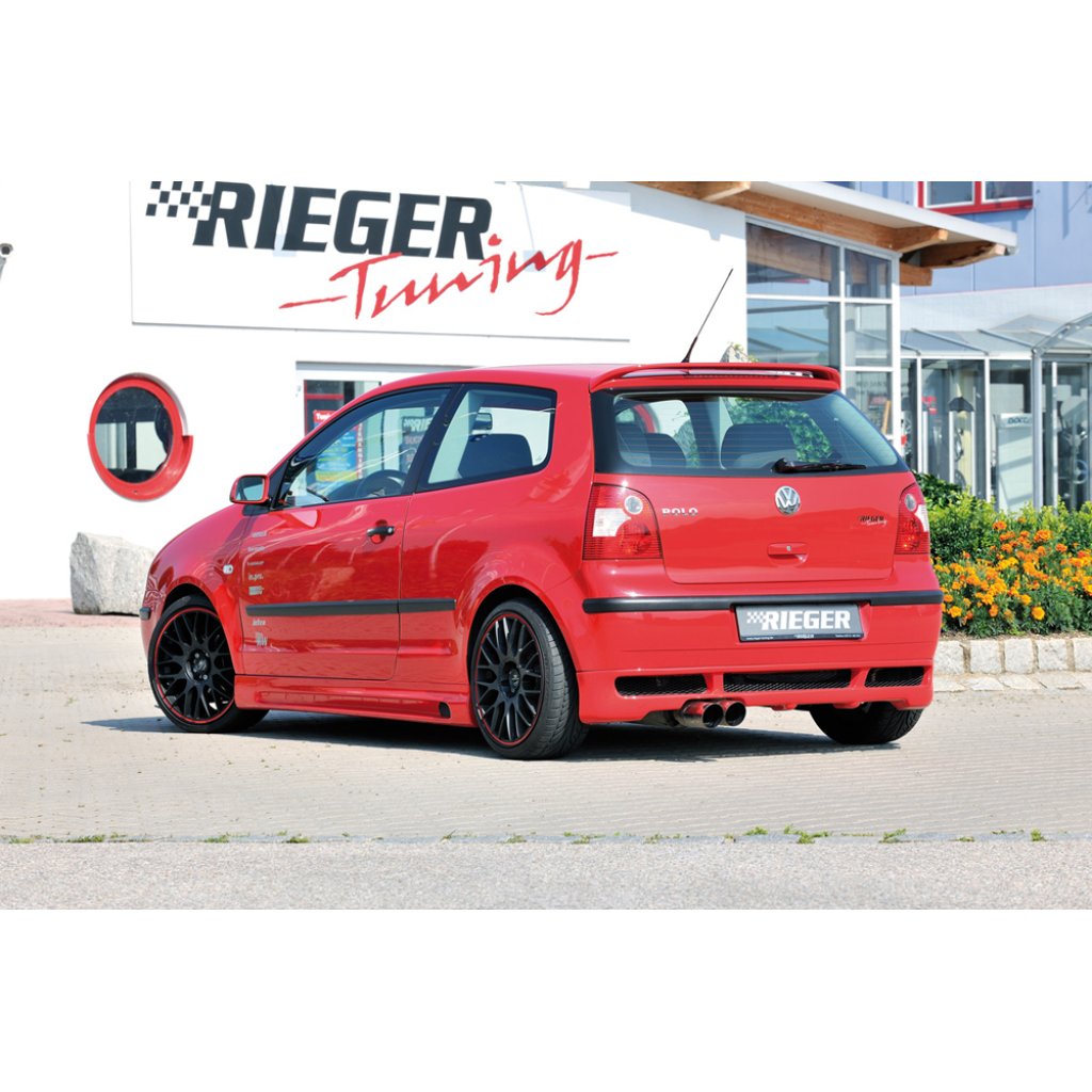 Rieger spoiler pod zadní nárazník pro Volkswagen Polo 5 9N 3-dvéř., 5-dvéř. po faceliftu r.v. 00/06-, 10/01-03, plast ABS bez povrchové úpravy