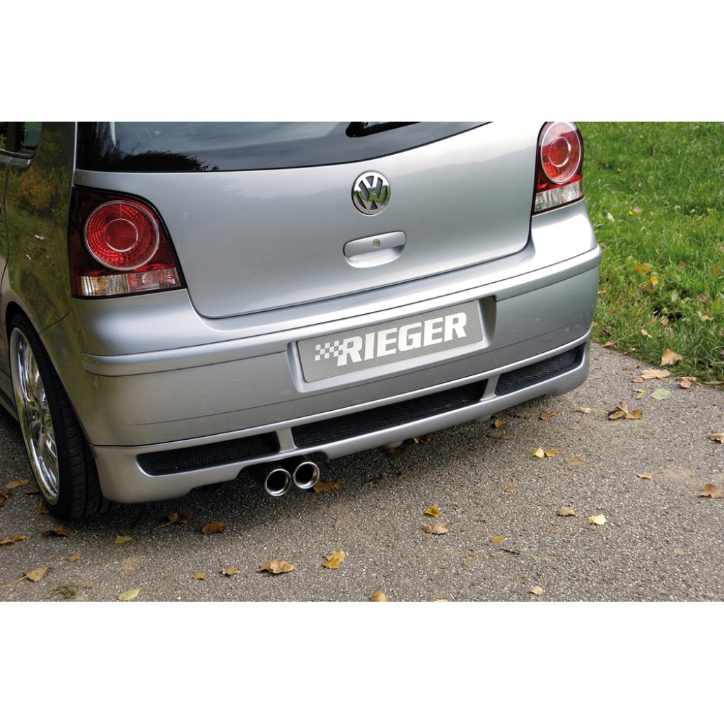 Rieger spoiler pod zadní nárazník pro Volkswagen Polo 5 9N 3-dvéř., 5-dvéř. po faceliftu r.v. 00/06-, 10/01-03, plast ABS bez povrchové úpravy