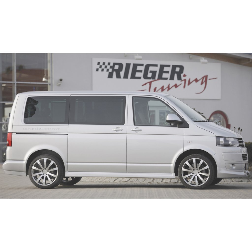 Rieger spoiler pod zadní nárazník pro Volkswagen T5 bus vč. faceliftu r.v. 04/03-08/09, 09/09-, plast ABS bez povrchové úpravy, levý
