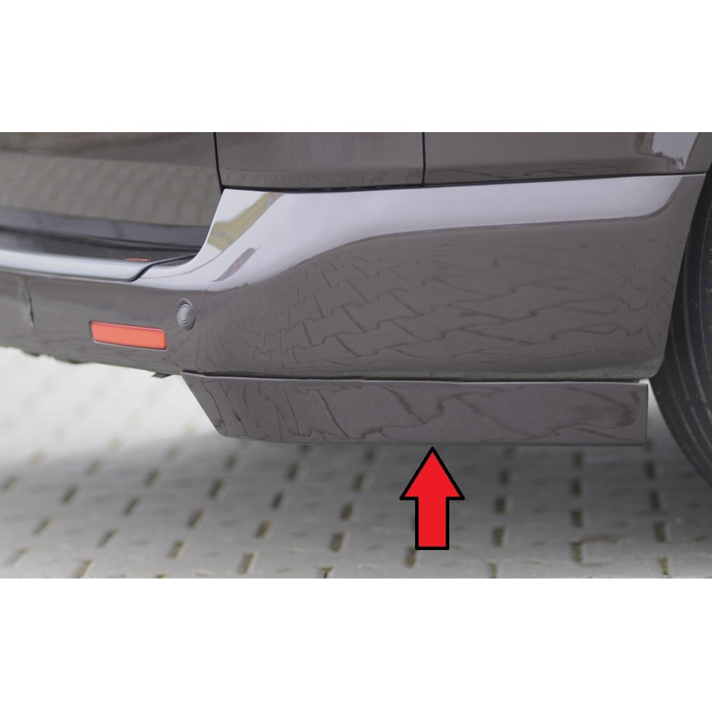 Rieger spoiler pod zadní nárazník pro Volkswagen T5 bus vč. faceliftu r.v. 04/03-08/09, 09/09-, plast ABS bez povrchové úpravy, levý