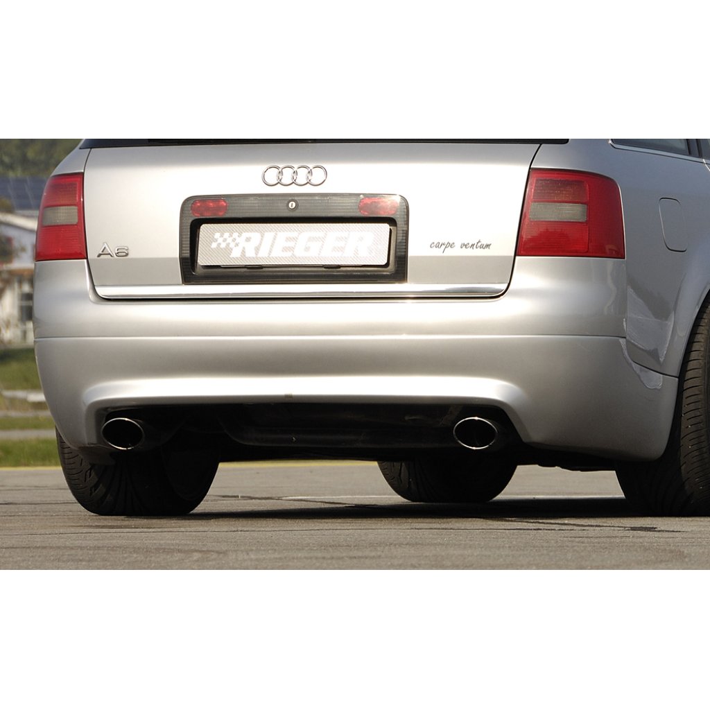 Rieger spoiler pod zadní nárazník S6 Look pro Audi A6 4B avant před faceliftem r.v. 01/97-06/01, plast ABS bez povrchové úpravy