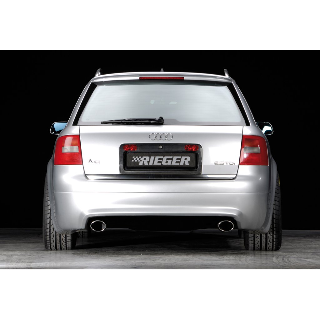 Rieger spoiler pod zadní nárazník S6 Look pro Audi A6 4B avant před faceliftem r.v. 01/97-06/01, plast ABS bez povrchové úpravy