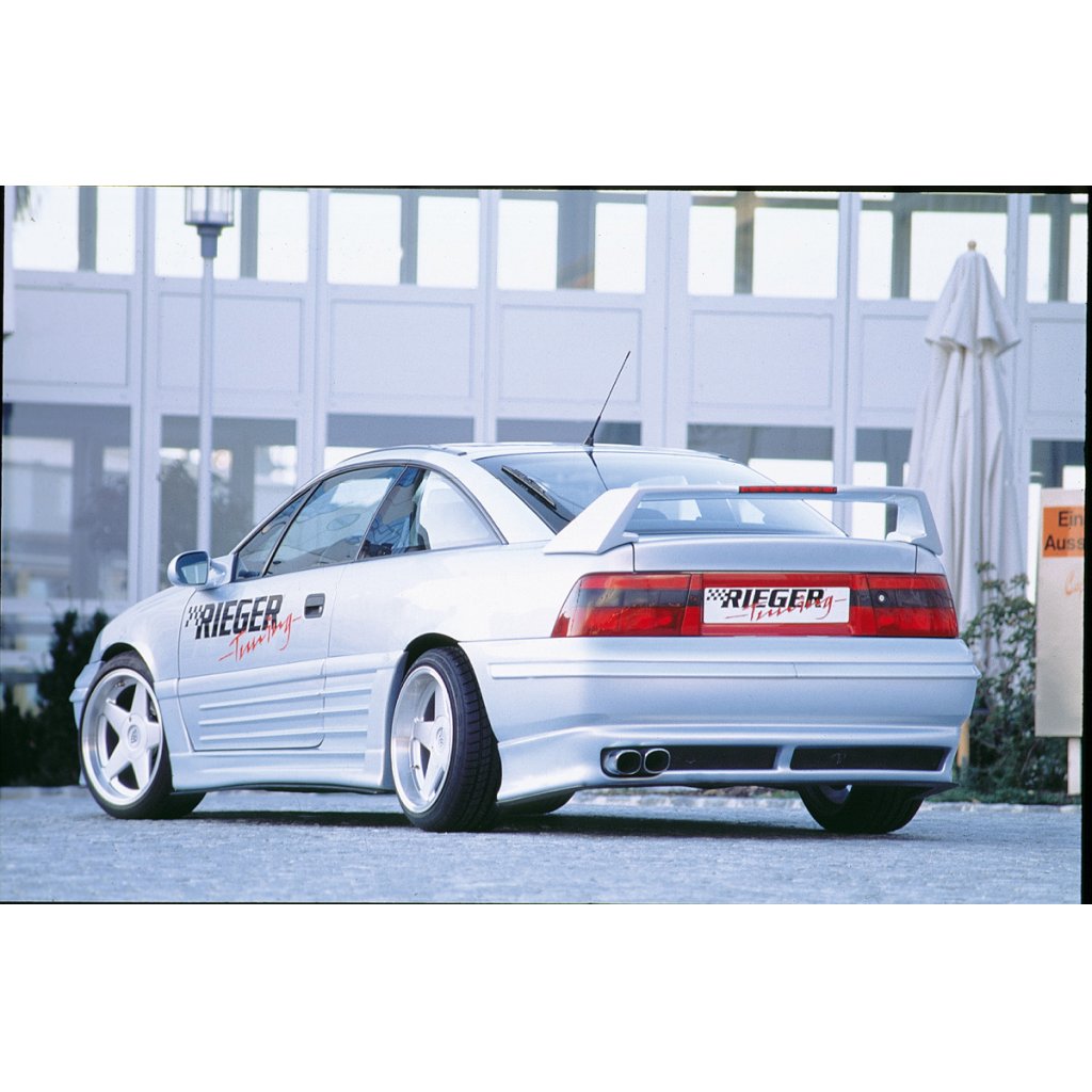 Rieger spoiler pod zadní nárazník widebody I pro Opel Calibra A 3-dvéř. r.v. 03/90-, plast ABS bez povrchové úpravy