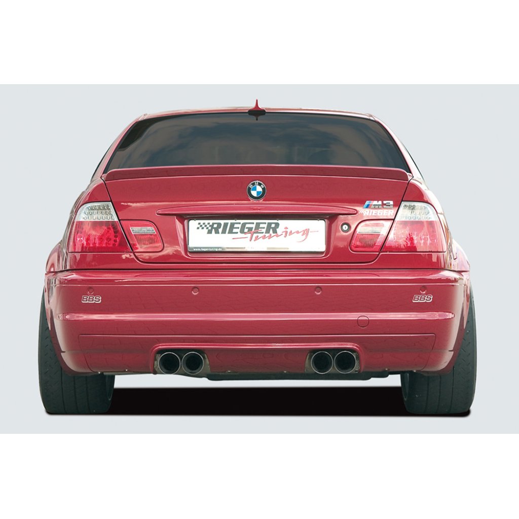 Rieger vložka zadního nárazníku CS-Look pro BMW řada 3 E46 M3 kabriolet, kupé, plast ABS bez povrchové úpravy