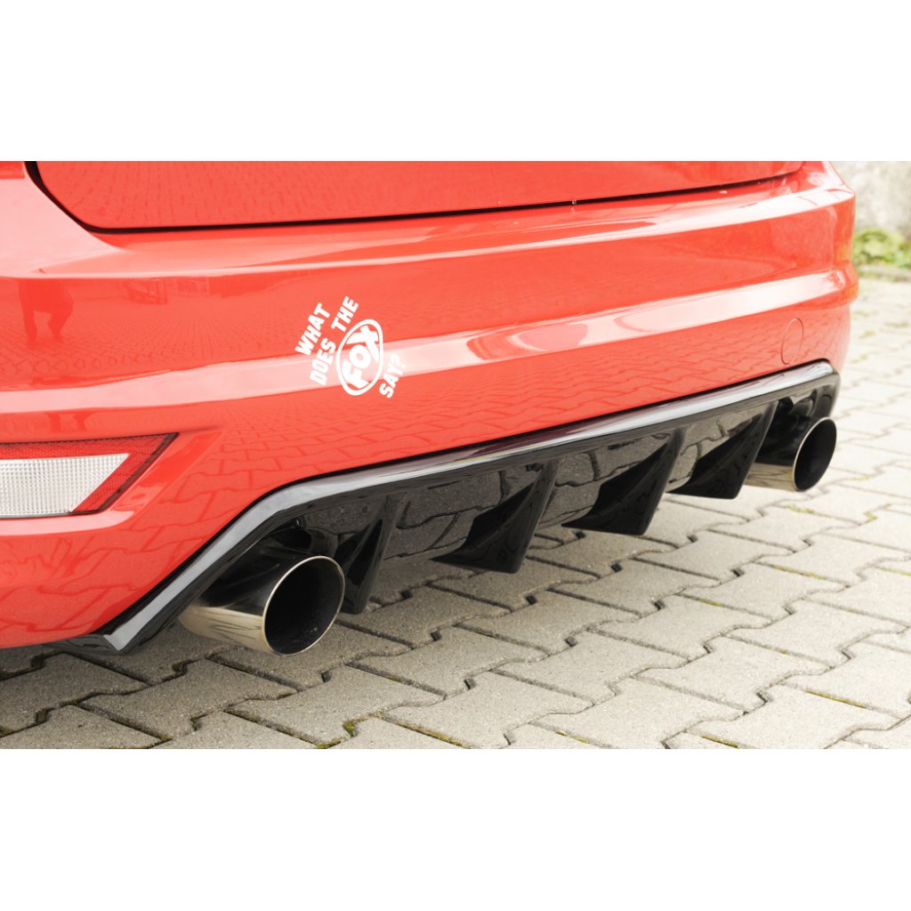 Rieger vložka zadního nárazníku (GBL-34158) pro Ford Focus 2 ST 3-dvéř., 5-dvéř. po faceliftu, plast ABS lakovaný do černé lesklé barvy
