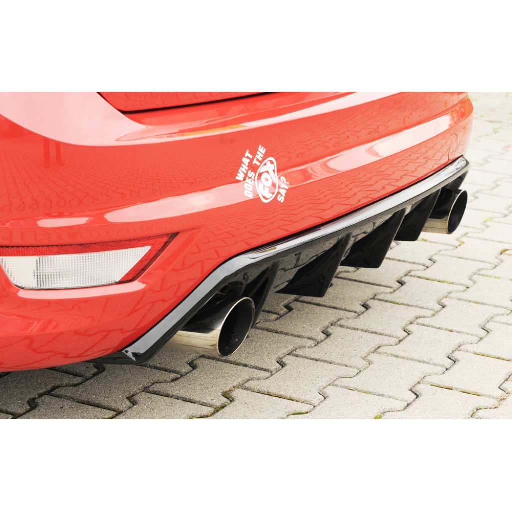 Rieger vložka zadního nárazníku (GBL-34158) pro Ford Focus 2 ST 3-dvéř., 5-dvéř. po faceliftu, plast ABS lakovaný do černé lesklé barvy