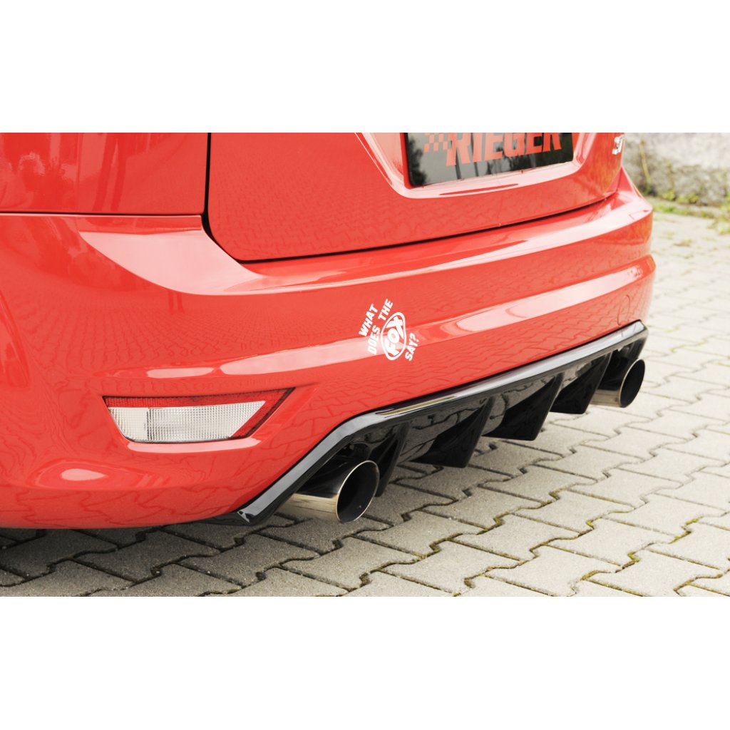 Rieger vložka zadního nárazníku (GBL-34158) pro Ford Focus 2 ST 3-dvéř., 5-dvéř. po faceliftu, plast ABS lakovaný do černé lesklé barvy