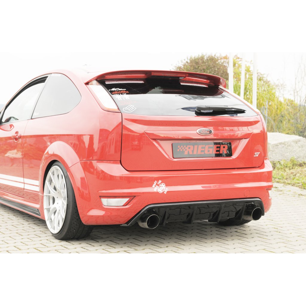 Rieger vložka zadního nárazníku (GBL-34158) pro Ford Focus 2 ST 3-dvéř., 5-dvéř. po faceliftu, plast ABS lakovaný do černé lesklé barvy