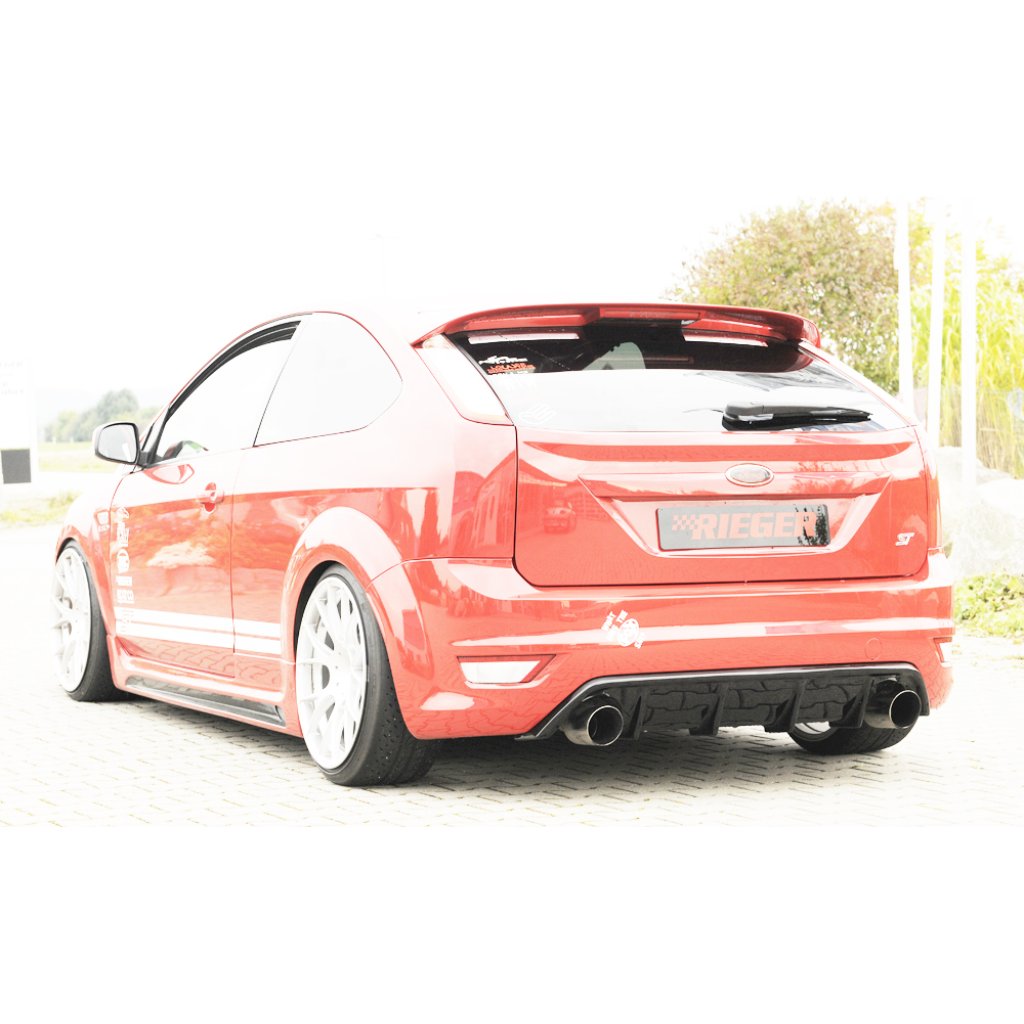 Rieger vložka zadního nárazníku (GBL-34158) pro Ford Focus 2 ST 3-dvéř., 5-dvéř. po faceliftu, plast ABS lakovaný do černé lesklé barvy