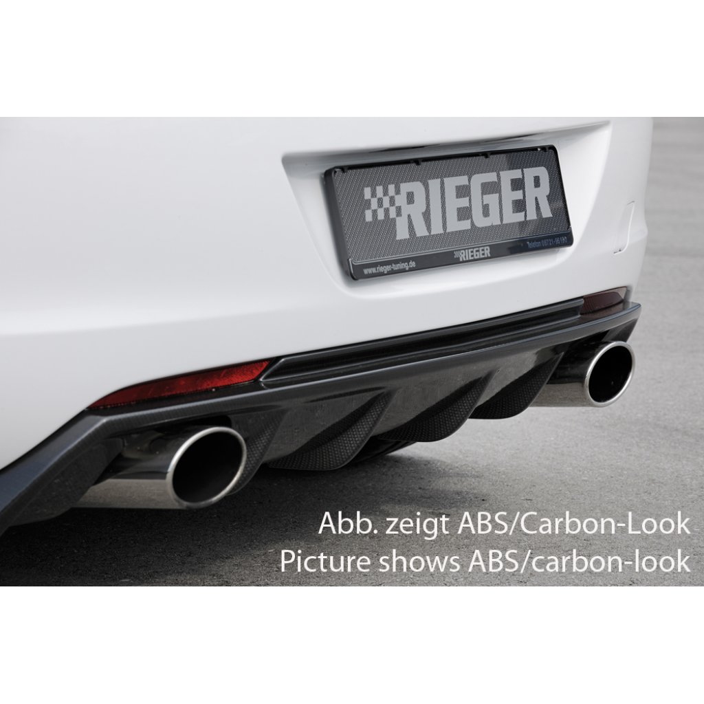Rieger vložka zadního nárazníku (GBL-51316) pro Opel Astra J 5-dvéř., hatchback před faceliftem, plast ABS lakovaný do černé lesklé barvy