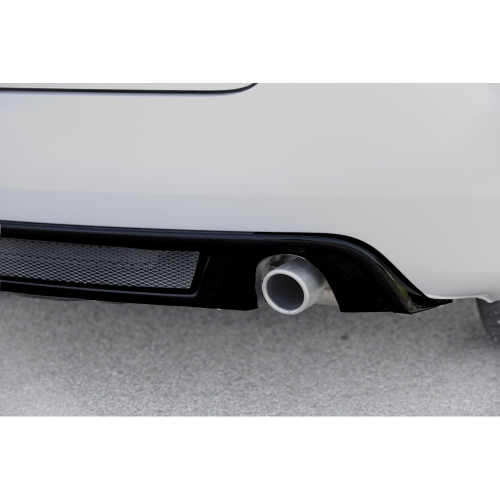 Rieger vložka zadního nárazníku (GBL-55268) pro Audi A4 8H kabriolet, plast ABS lakovaný do černé lesklé barvy
