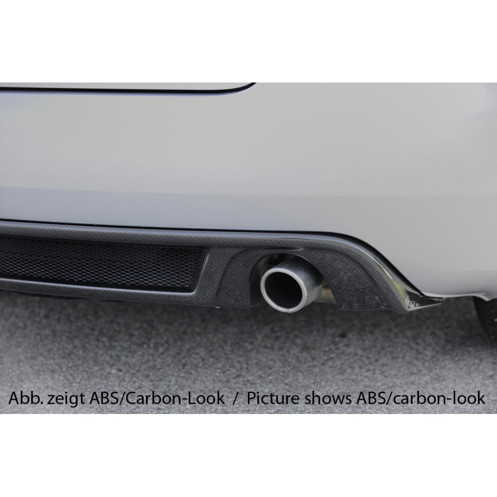 Rieger vložka zadního nárazníku (GBL-55268) pro Audi A4 8H kabriolet, plast ABS lakovaný do černé lesklé barvy