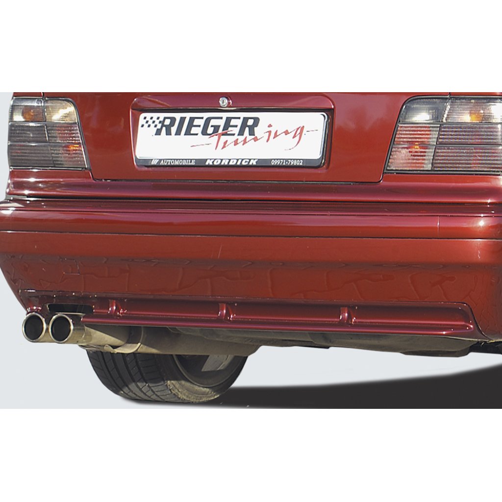 Rieger vložka zadního nárazníku M3-Look pro BMW řada 3 E36 kabriolet, kupé, sedan, touring, plast ABS bez povrchové úpravy