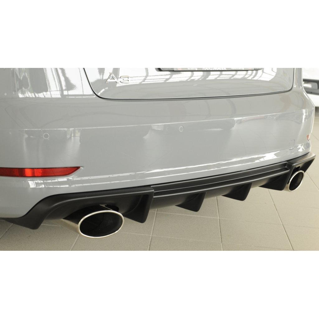 Rieger vložka zadního nárazníku pro Audi A3 S3 8V 3-dvéř. (convertible 8V7), 5-dvéř. (sedan 8VS) před faceliftem, plast ABS bez povrchové úpravy