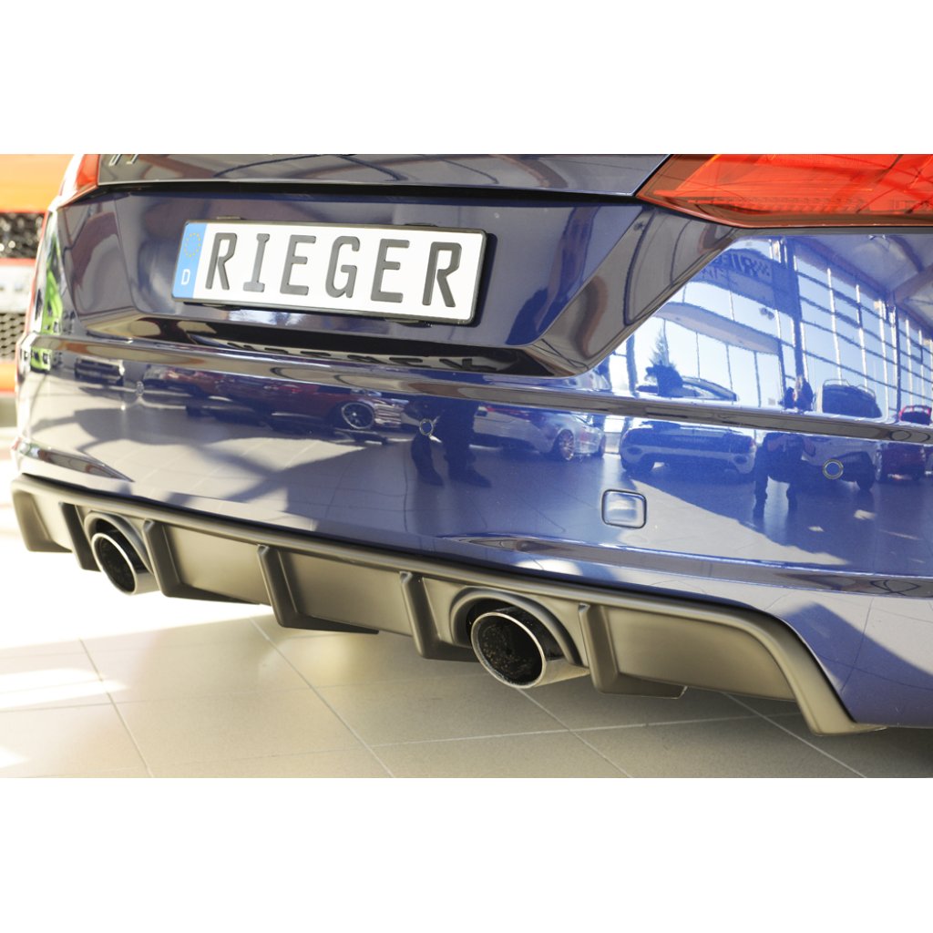 Rieger vložka zadního nárazníku pro Audi TT 8J-FV, 8S kupé, roadster vč. faceliftu, plast ABS bez povrchové úpravy