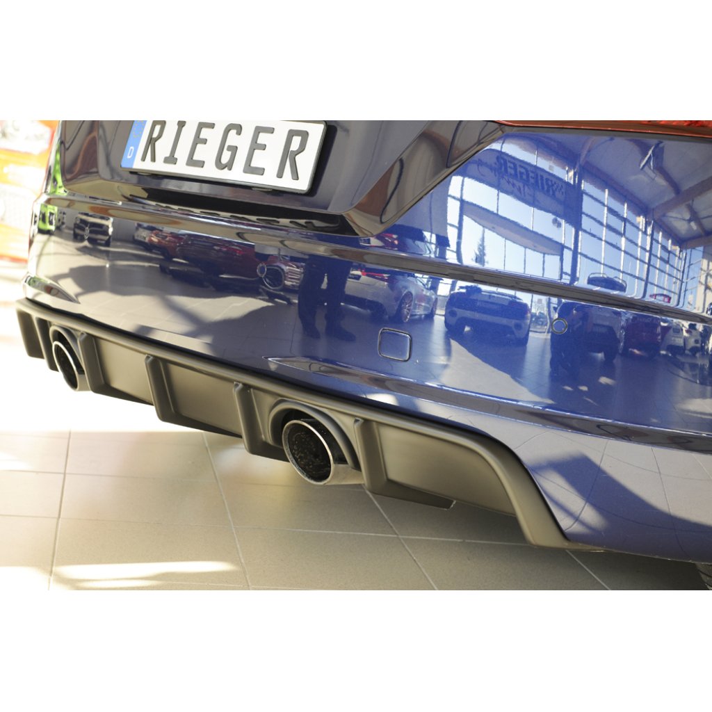 Rieger vložka zadního nárazníku pro Audi TT 8J-FV, 8S kupé, roadster vč. faceliftu, plast ABS bez povrchové úpravy